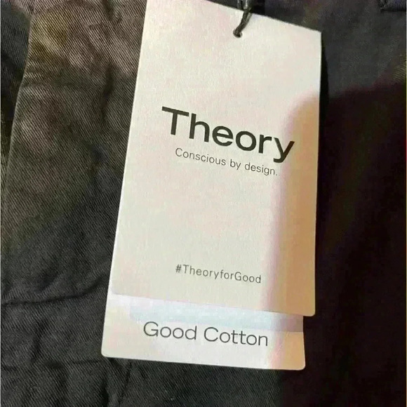 $145 NWT THEORY ZAINE GDS 7" BLACK PATTON MEN 40 CHINO SUPIMA COTTON TWILL SHORT - Picture 3 of 7